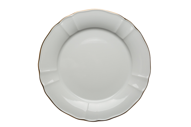 PIATTO ROTONDO CM 32 TILDE FILO ORO