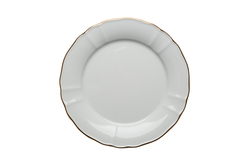 PIATTO PIANO CM 26 TILDE FILO ORO