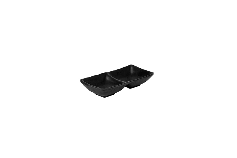 COPPETTA DOPPIA CM 17,5X8,5X3,5 NERO