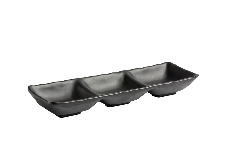COPPETTA TRIPLA CM 26,5X8,5X3,5 NERO