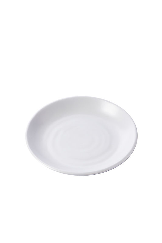 PIATTINO MELAM. TONDO CM 13,5 BIANCO MATT