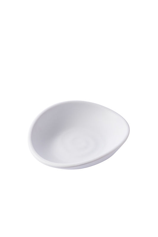 PIATTINO MELAM. CM 13X11X3,5 BIANCO MATT