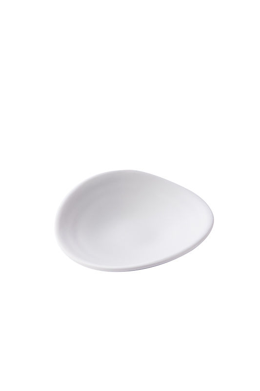 PIATTINO MELAM. CM 11X10X3 BIANCO MATT