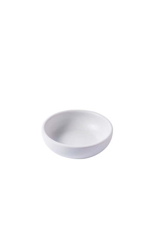 COPPETTA MELAM. TONDA CM 7,5X2,5 BIANCO MATT